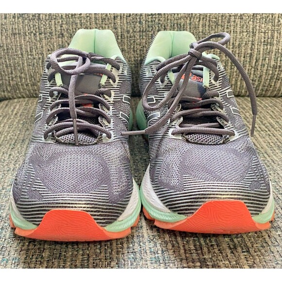 Women's Asics GEL-Flux 3 Running Shoes - Titanium/White/Enamel Blue - Size 9 D - Picture 5 of 11